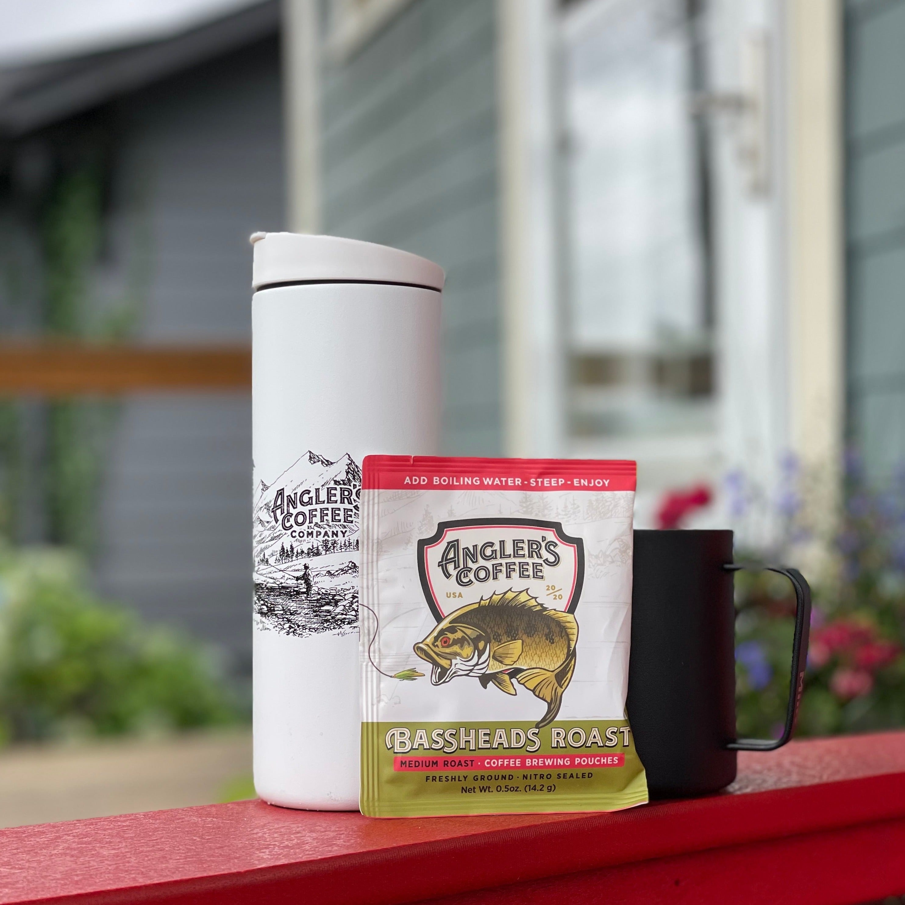Bassheads Single Serve Medium Roast - Fresh Brew Coffee Pouch – Angler's  Coffee