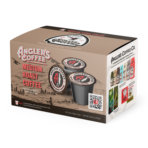 Anglers Coffee Single Serve Coffee Pods (Medium Roast)